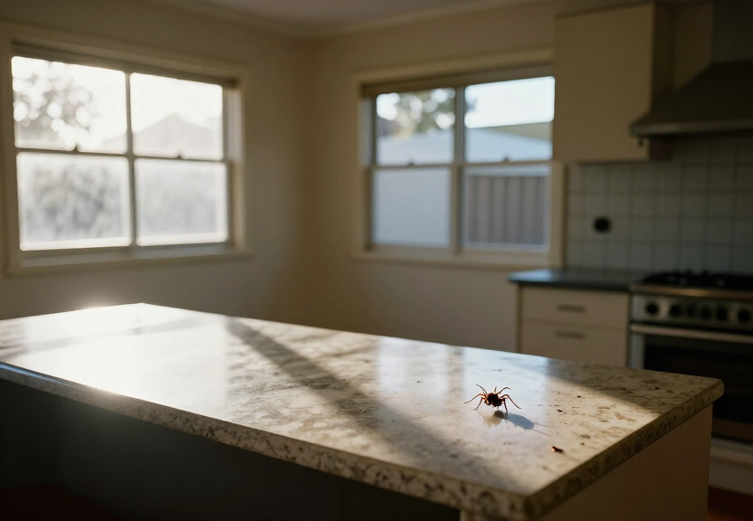 Cockroaches in a Glen Alpine kitchen before pest control
